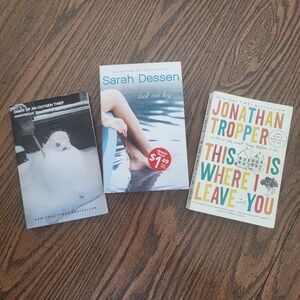 Set of three paperback books